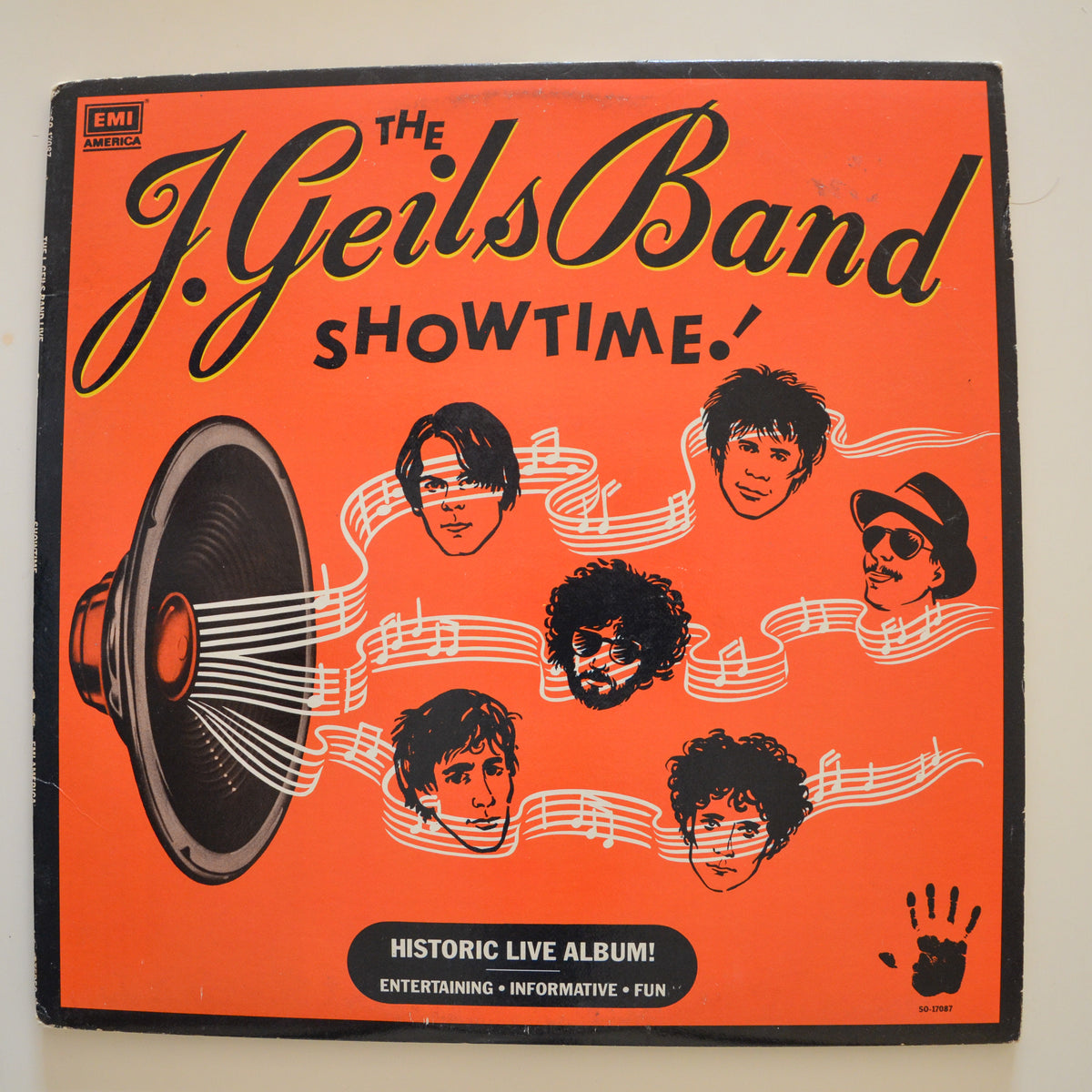The J. Geils Band <br> Showtime! 1982 <br> EMI America - SO 17087