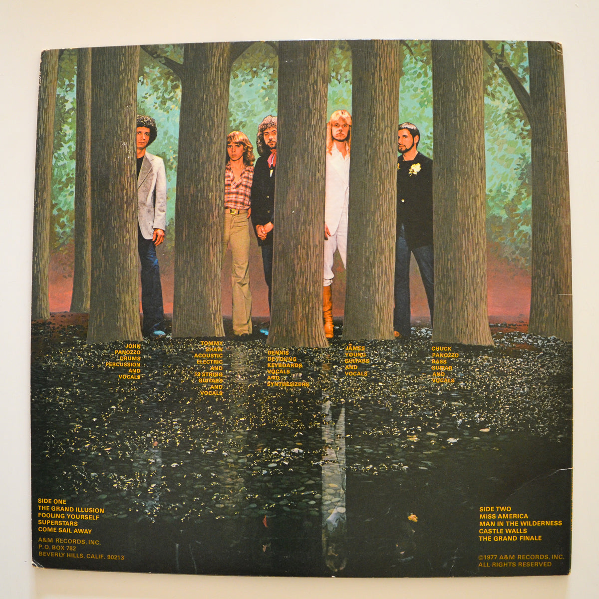 Styx <br> The Grand Illusion 1977 <br> A&M Records - SP 4637
