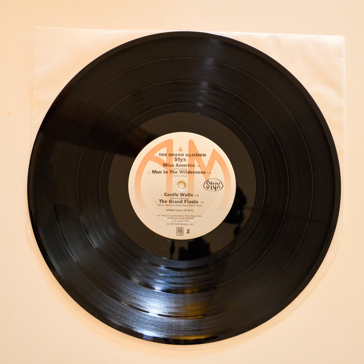 Styx <br> The Grand Illusion 1977 <br> A&M Records - SP 4637