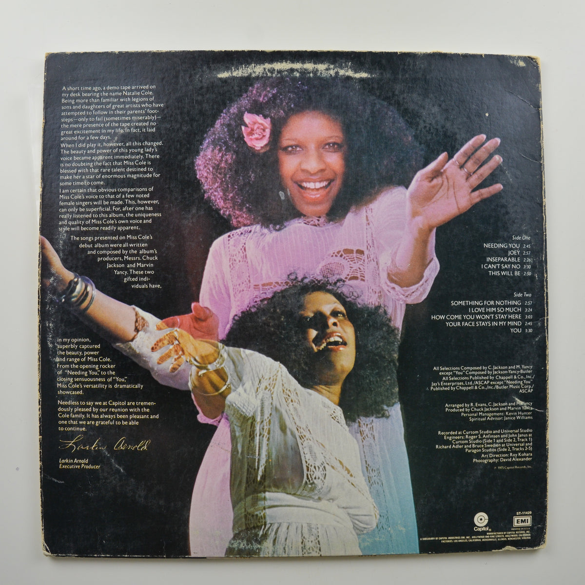 Natalie Cole <br> Inseparable 1963 <br> Capitol Records - ST 11429