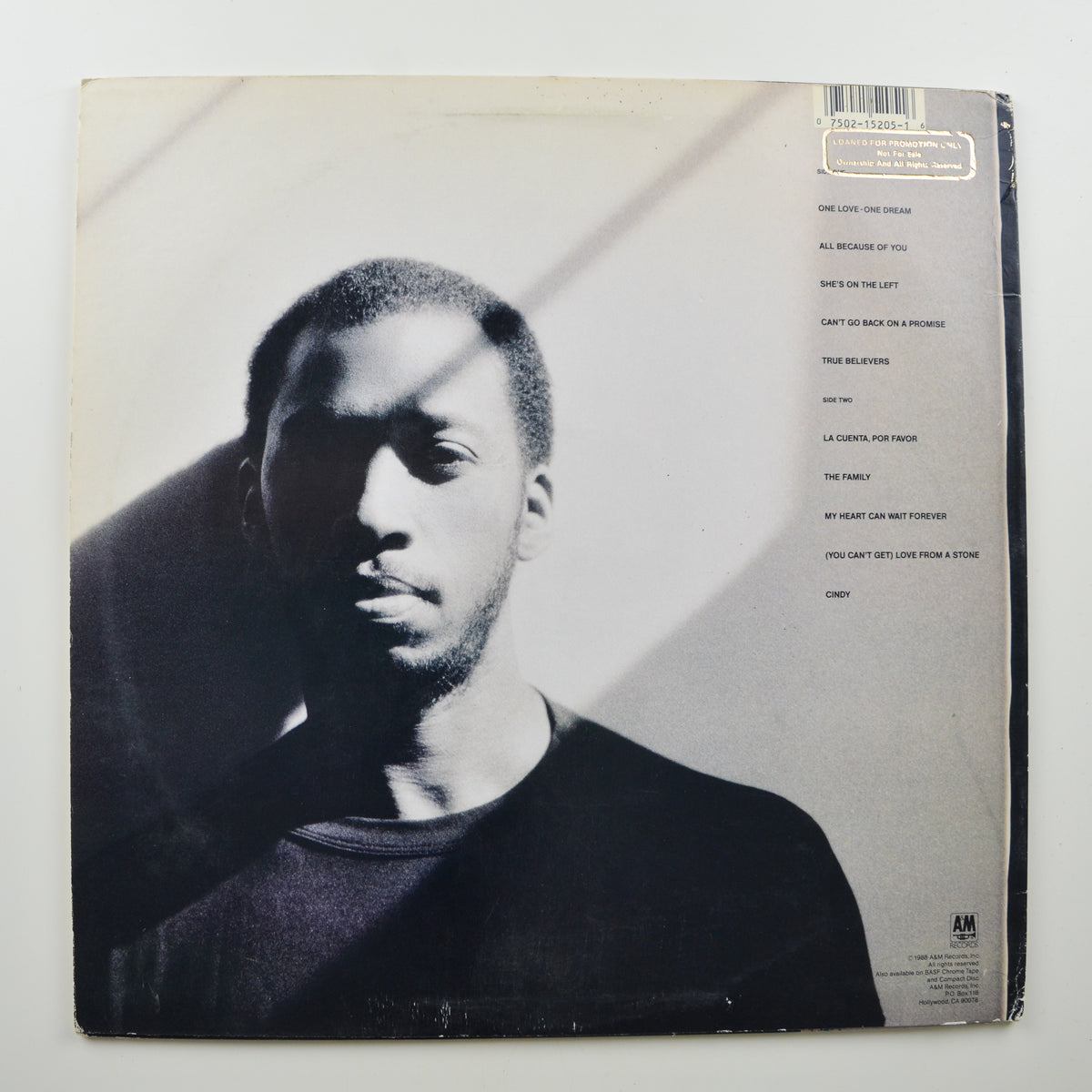 Jeffrey Osborne <br> One Love - One Dream 1988 <br> A&M Records - SP 5205