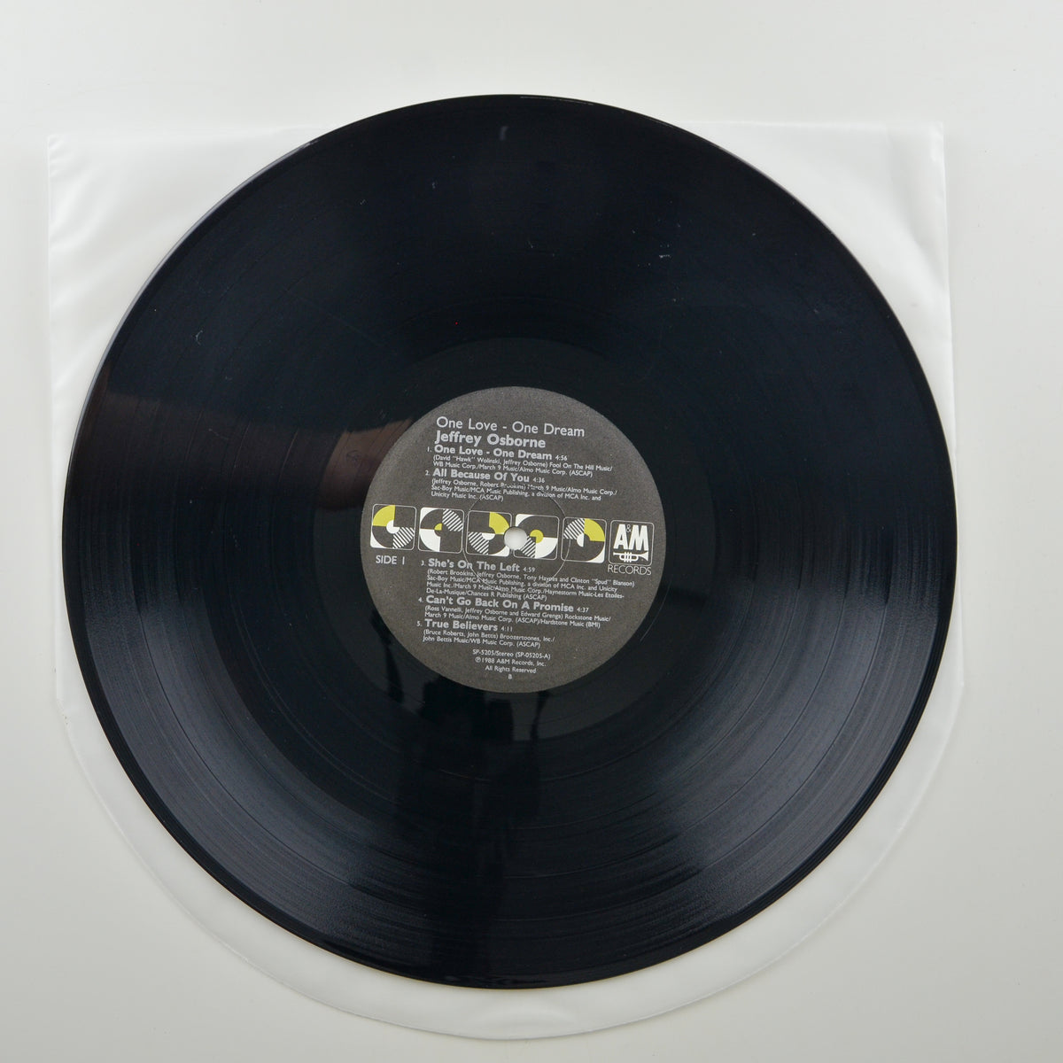 Jeffrey Osborne <br> One Love - One Dream 1988 <br> A&M Records - SP 5205