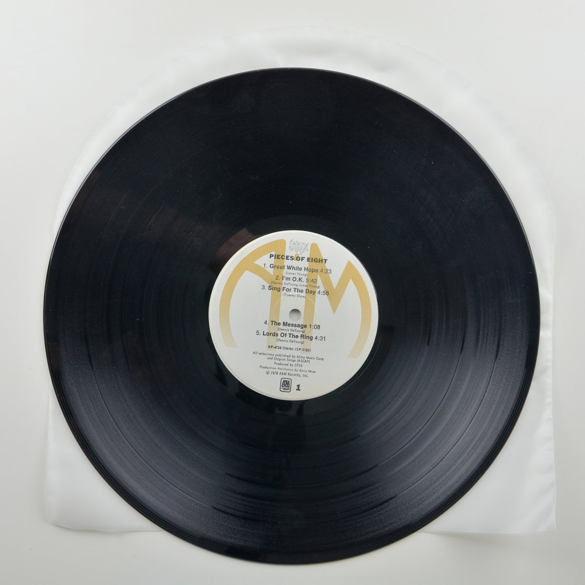 Styx <br> Pieces Of Eight 1978 <br> A&M Records - SP 4724