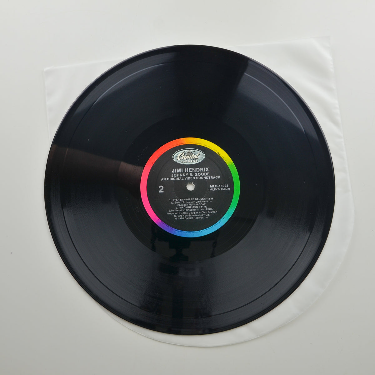 Jimi Hendrix <br> Johnny B. Goode An Original Video Soundtrack 1969 <br> Capitol Records - MLP 15022
