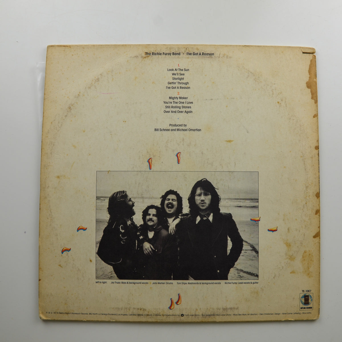 The Richie Furay Band <br> I've Got A Reason 1976 <br> Asylum Records - 7E 1067