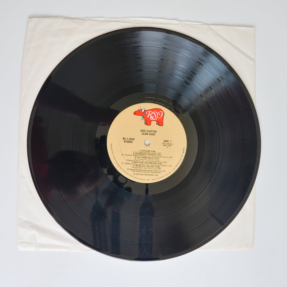 Eric Clapton <br> Slowhand 1977 <br> RSO - RS 1 3030