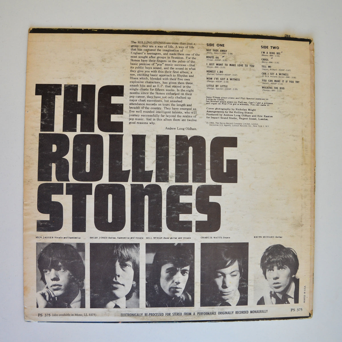 The Rolling Stones <br> England's Newest Hit Makers 1966 <br> London Records - PS 375