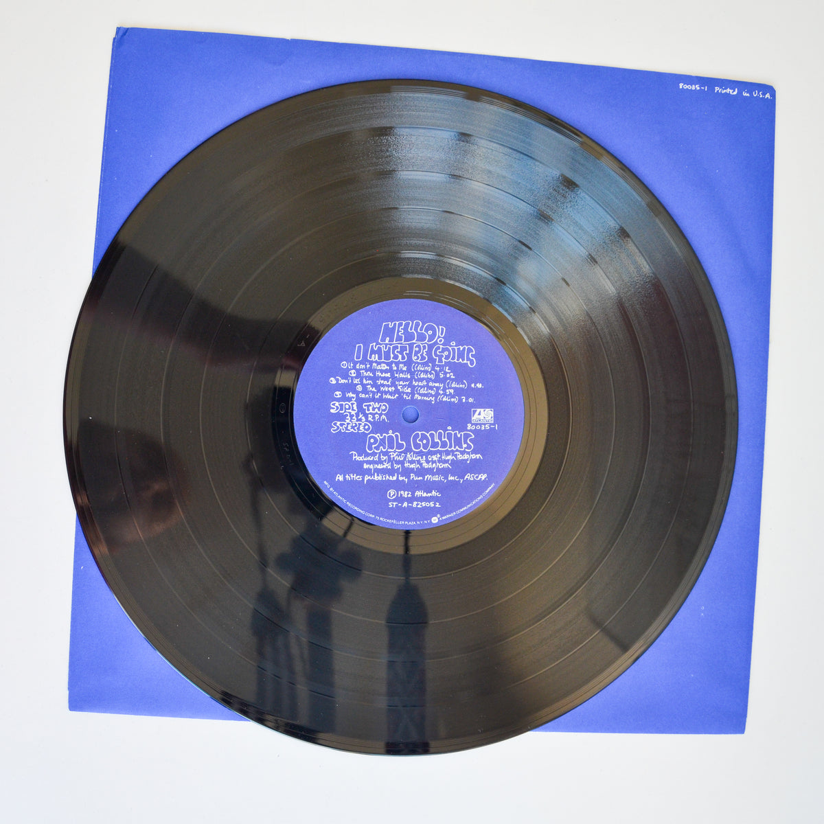 Phil Collins <br> Hello, I Must Be Going 1982 <br> Atlantic - 80035 1