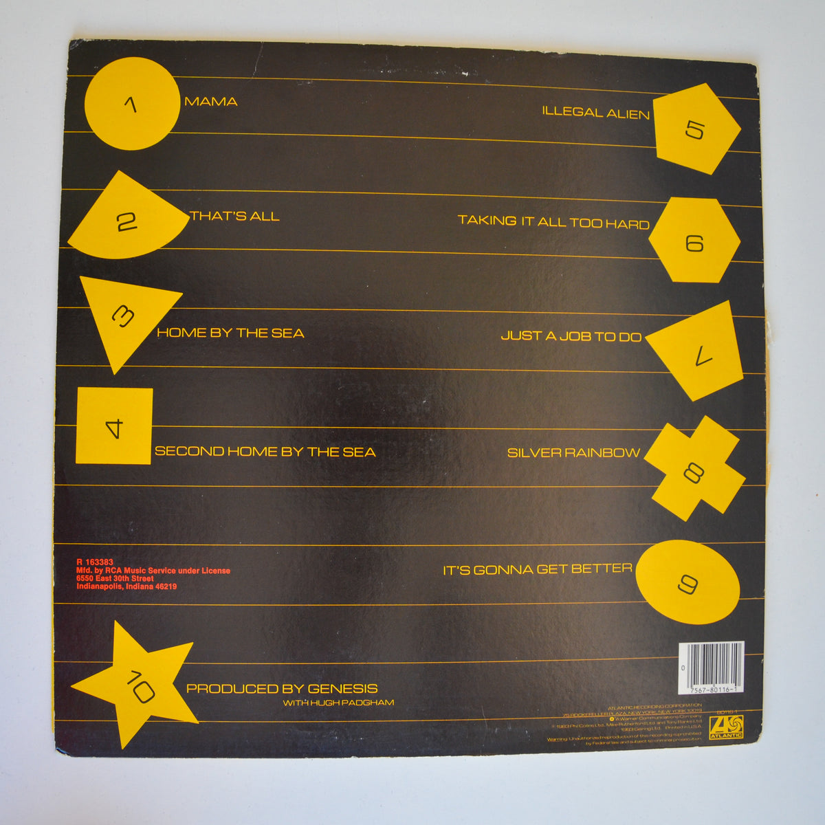 Génesis <br> Génesis 1983 <br> Atlantic - 80116 1