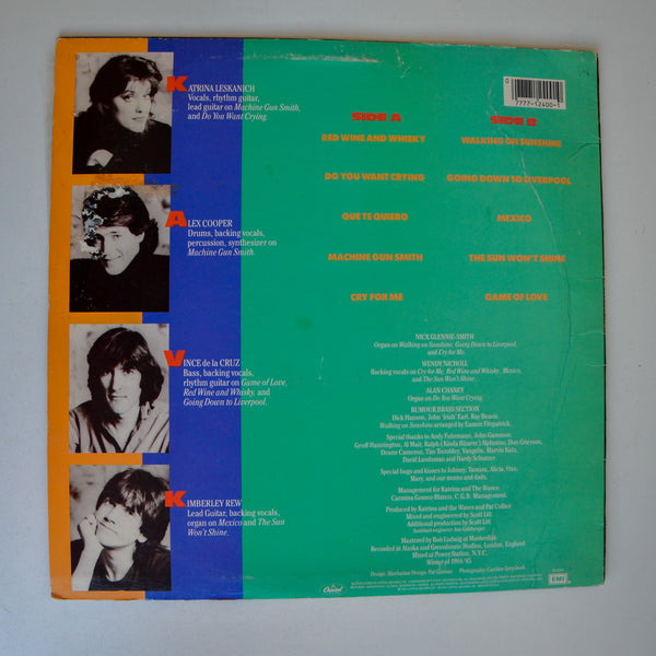 Katrina and the Waves <br> Katrina And The Waves 1985 <br> Capitol Records - ST 12400