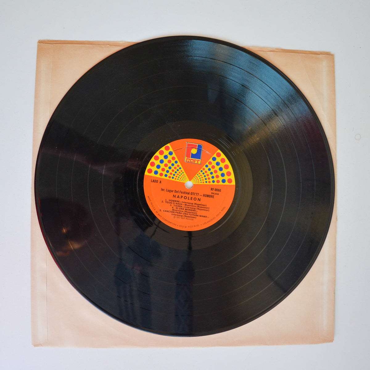 Napoleón <br> Hombre - 1er Lugar Del Festival OTI '77 1977 <br> Raff - RF 9066