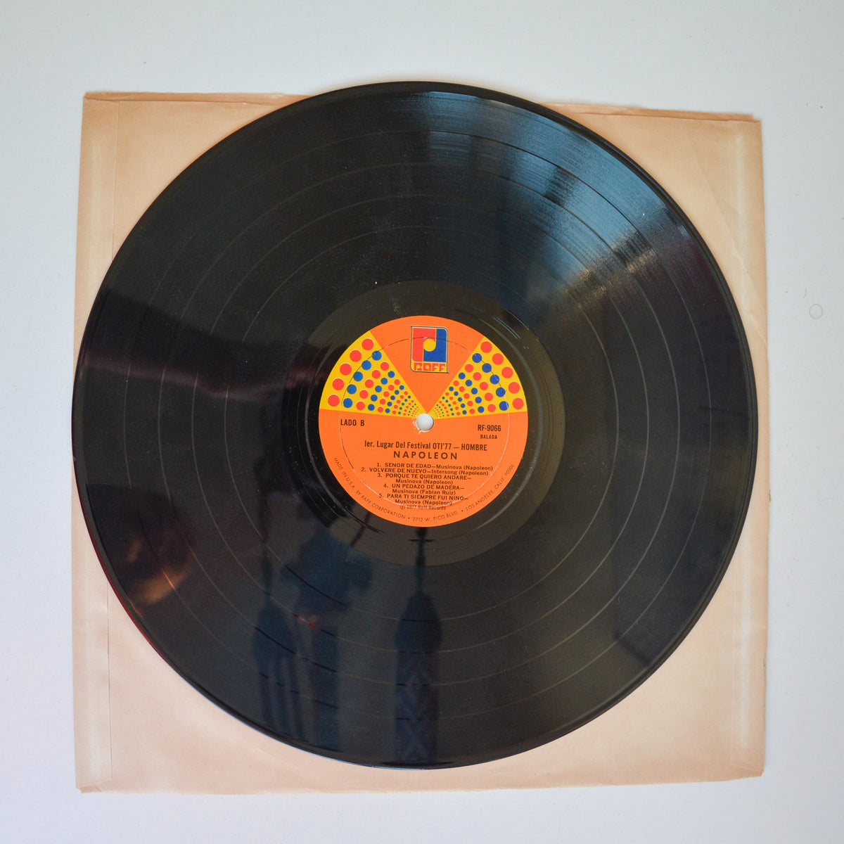 Napoleón <br> Hombre - 1er Lugar Del Festival OTI '77 1977 <br> Raff - RF 9066