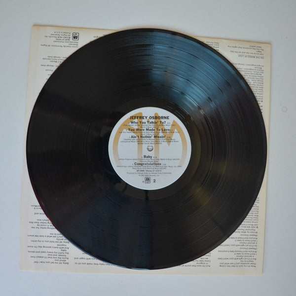 Jeffrey Osborne <br> Jeffrey Osborne 1982 <br> A&M Records - SP 4896