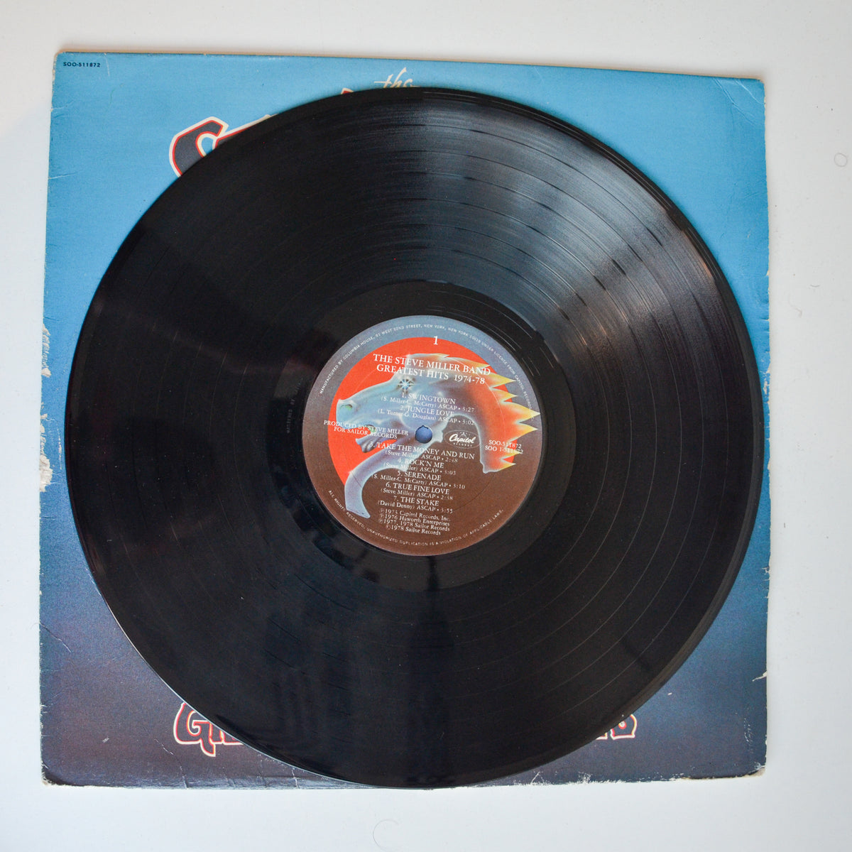 Steve Miller <br> Greatest Hits 1974-78 1978 <br> Capitol Records - SOO 511872