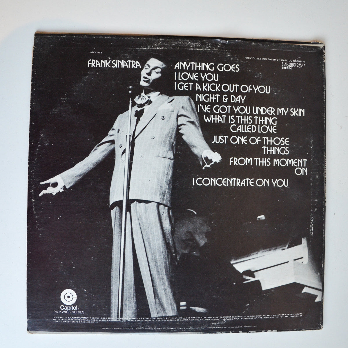 Frank Sinatra <br> My Cole Porter 1969 <br> Capitol Records - SPC 3463