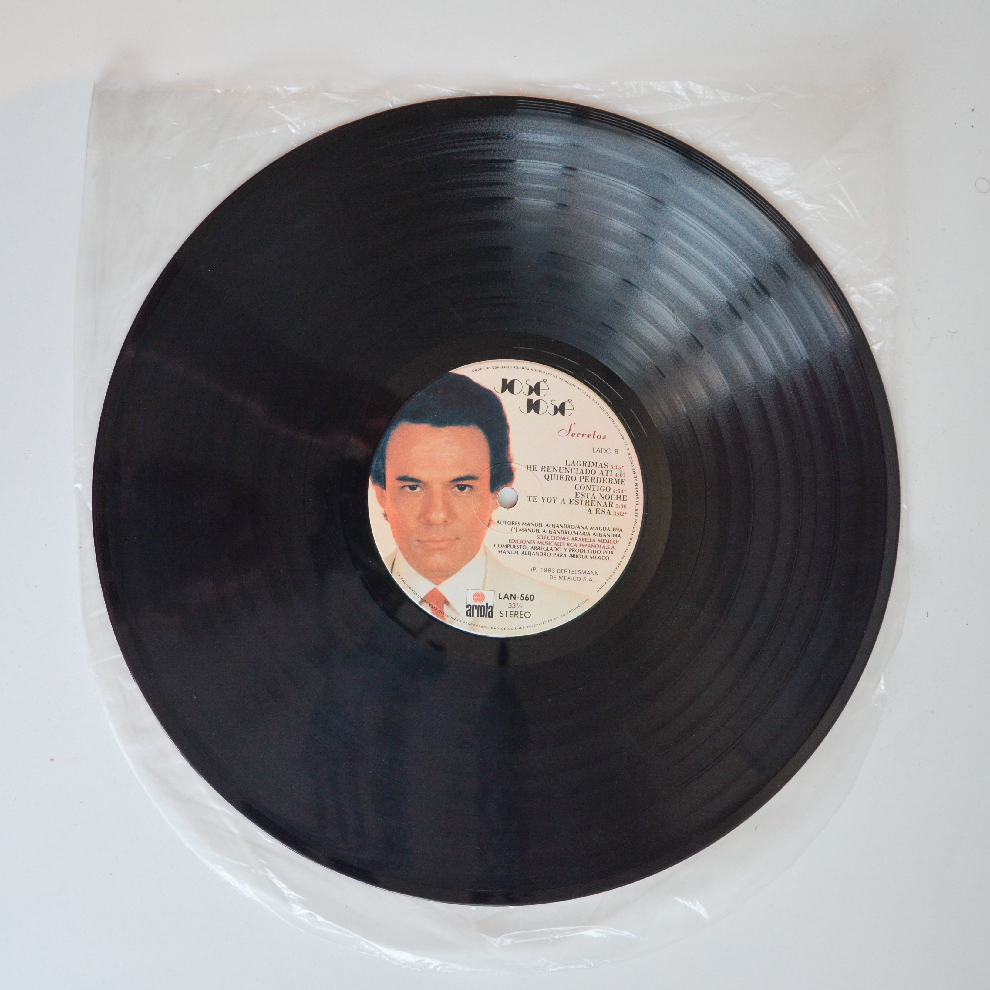 José José Secretos Ariola – LAN-560 – 3D Records