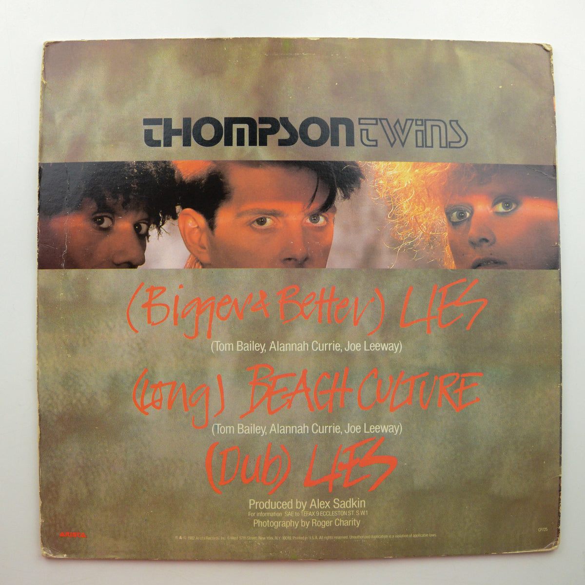 Thompson Twins <br> Lies 1982 <br> Arista - CP 725