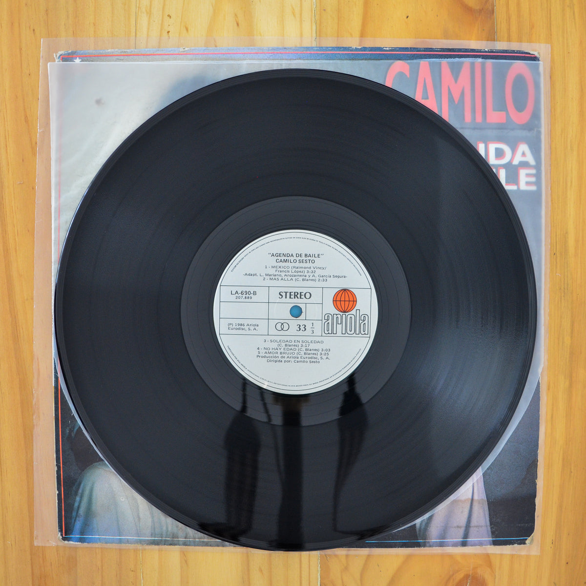 Camilo Sesto <br> Agenda de Baile 1986 <br> Ariola - LA 690