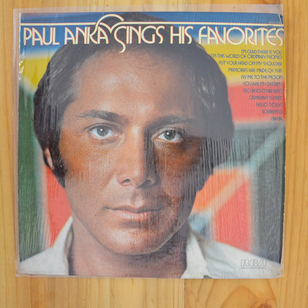 Paul Anka <br> Paul Anka Sings His Favorites 1976 <br> RCA Corporation - ANL1 1584