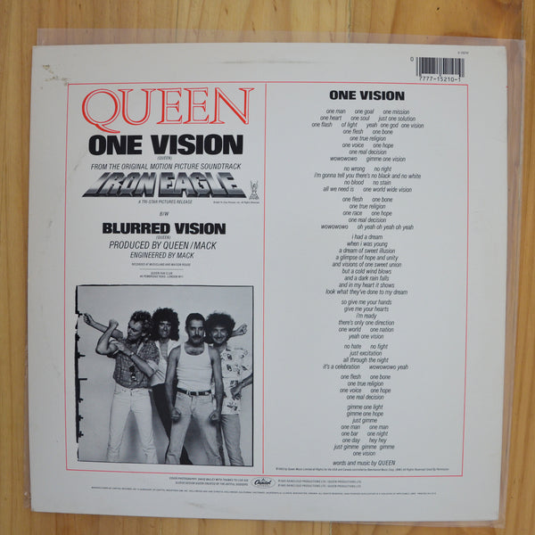 Queen <br> One Vision 1985 <br> Capitol Records - V 15210