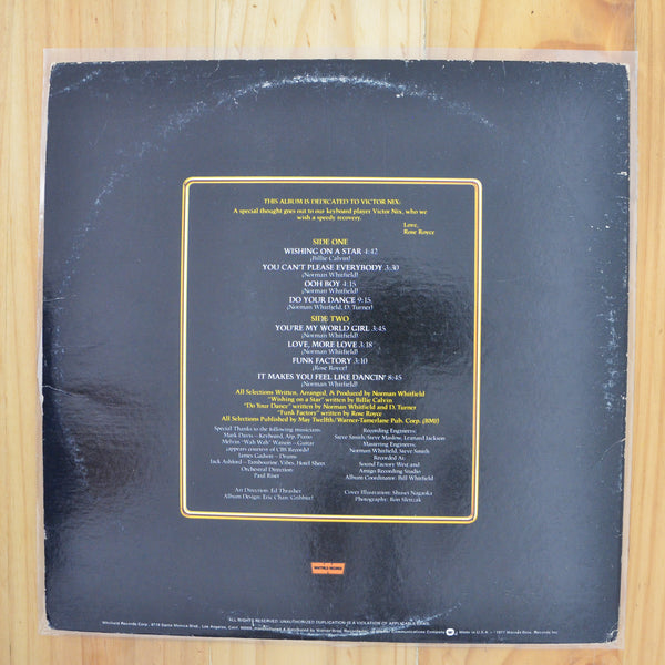 Rose Royce <br> In Full Bloom 1977 <br> Whitfield Records - WH 3074